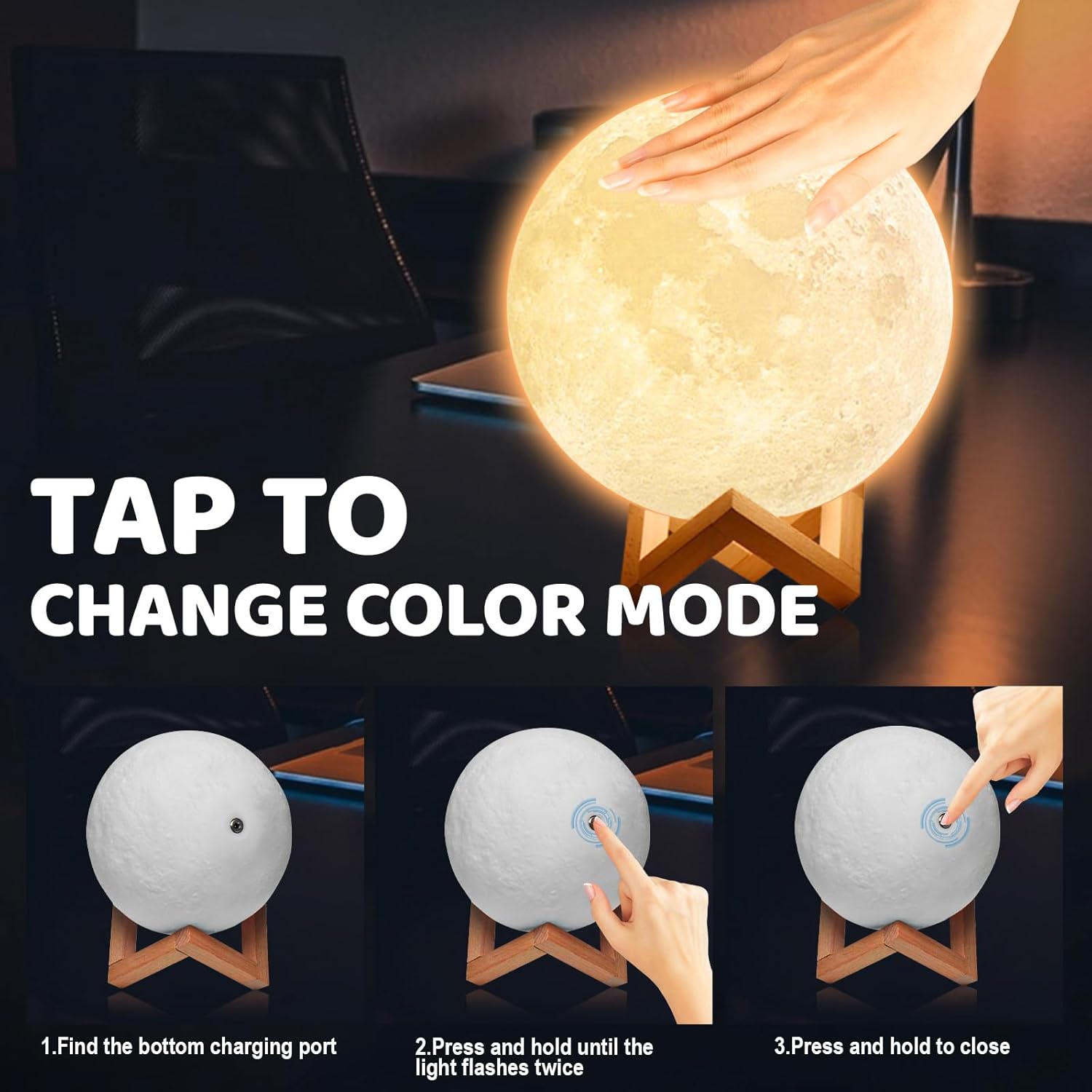 3D Print Moon Lamp