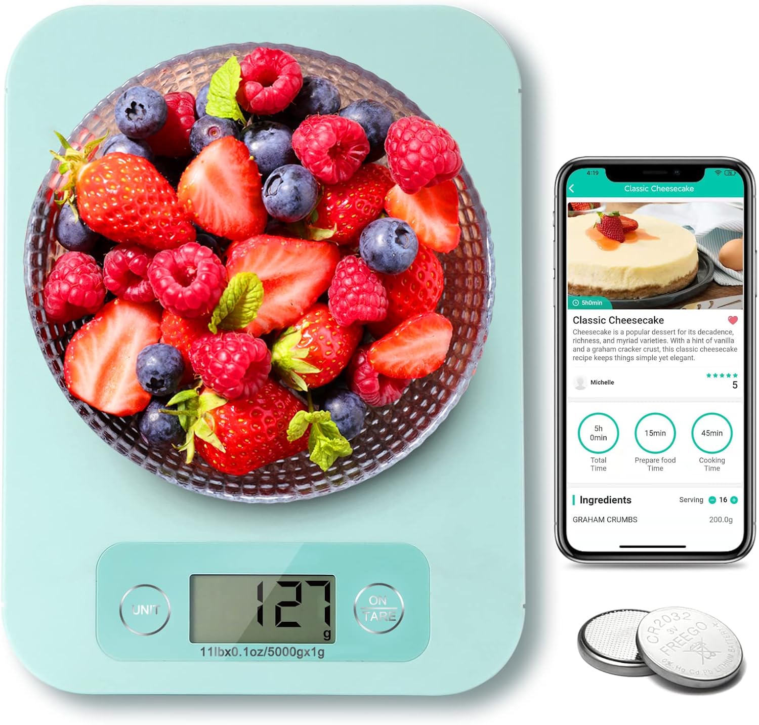 Smart Digital Food Scale with Nutritional Calculator