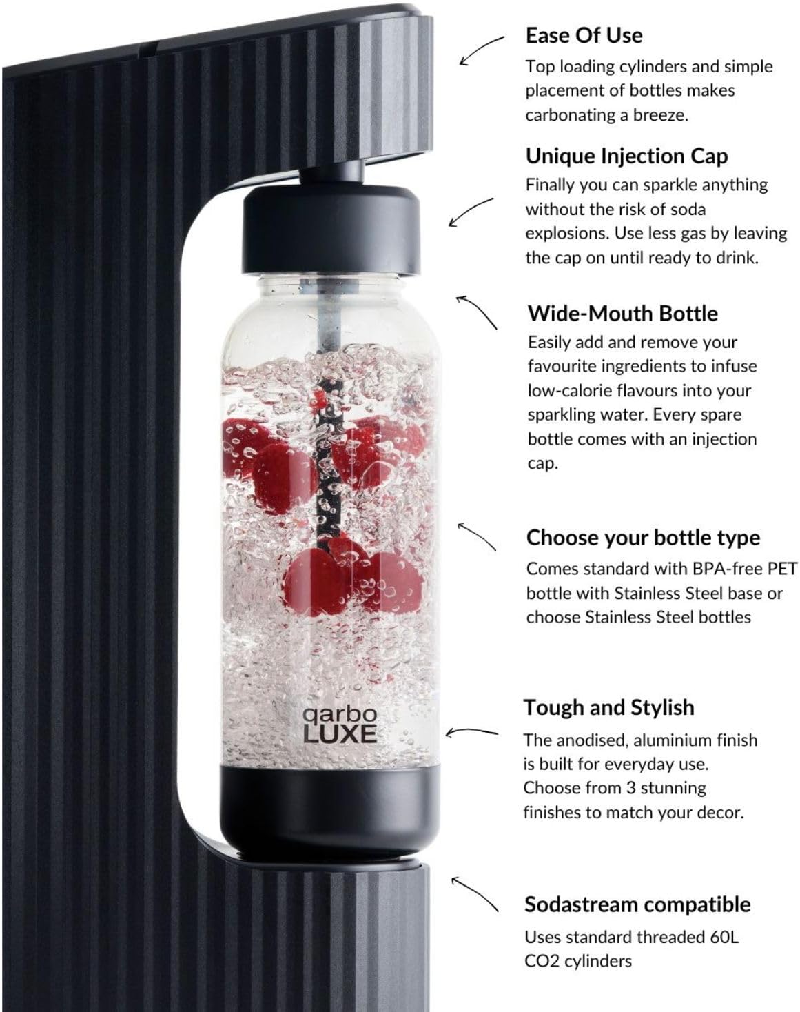 Premium Metal Sparkling Beverage Maker Machine