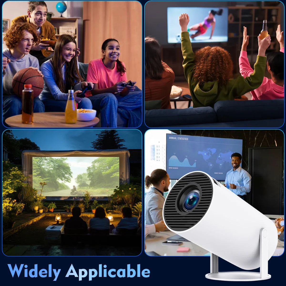 Projector 4K Android 11 Dual Home Cinema Outdoor Projector