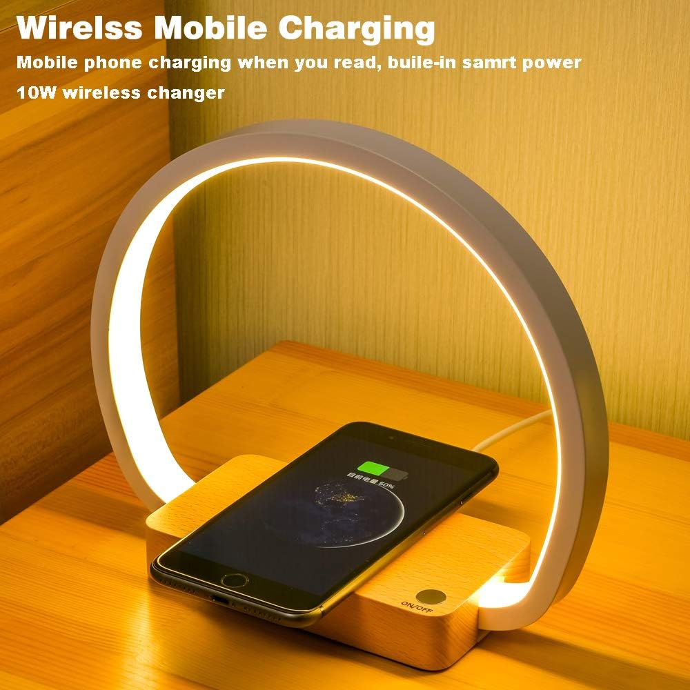 Reading Table Lamp With Wireless Charging
