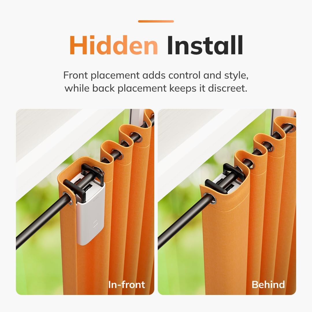 Motorized Smart Curtains with App & Voice Control