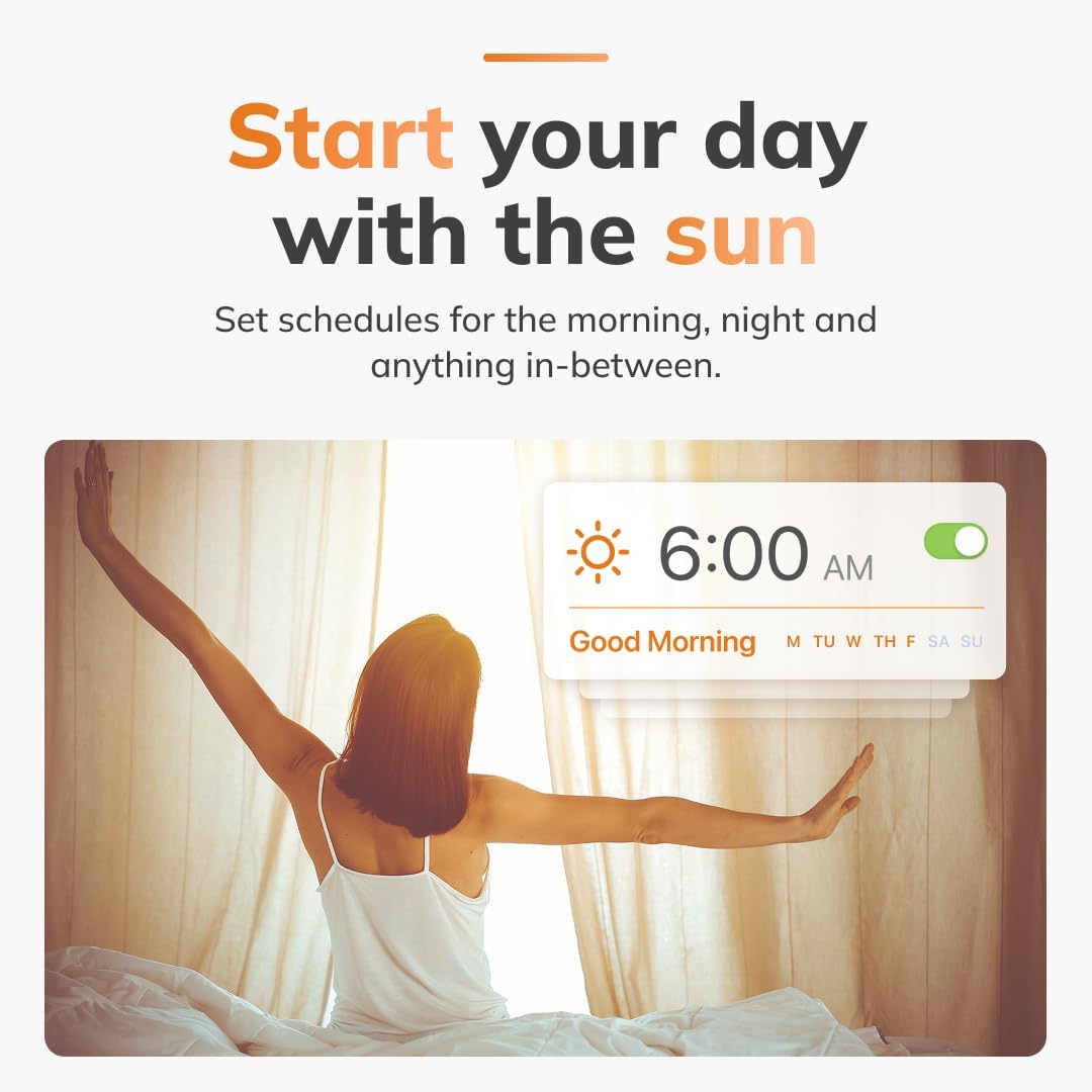 Motorized Smart Curtains with App & Voice Control