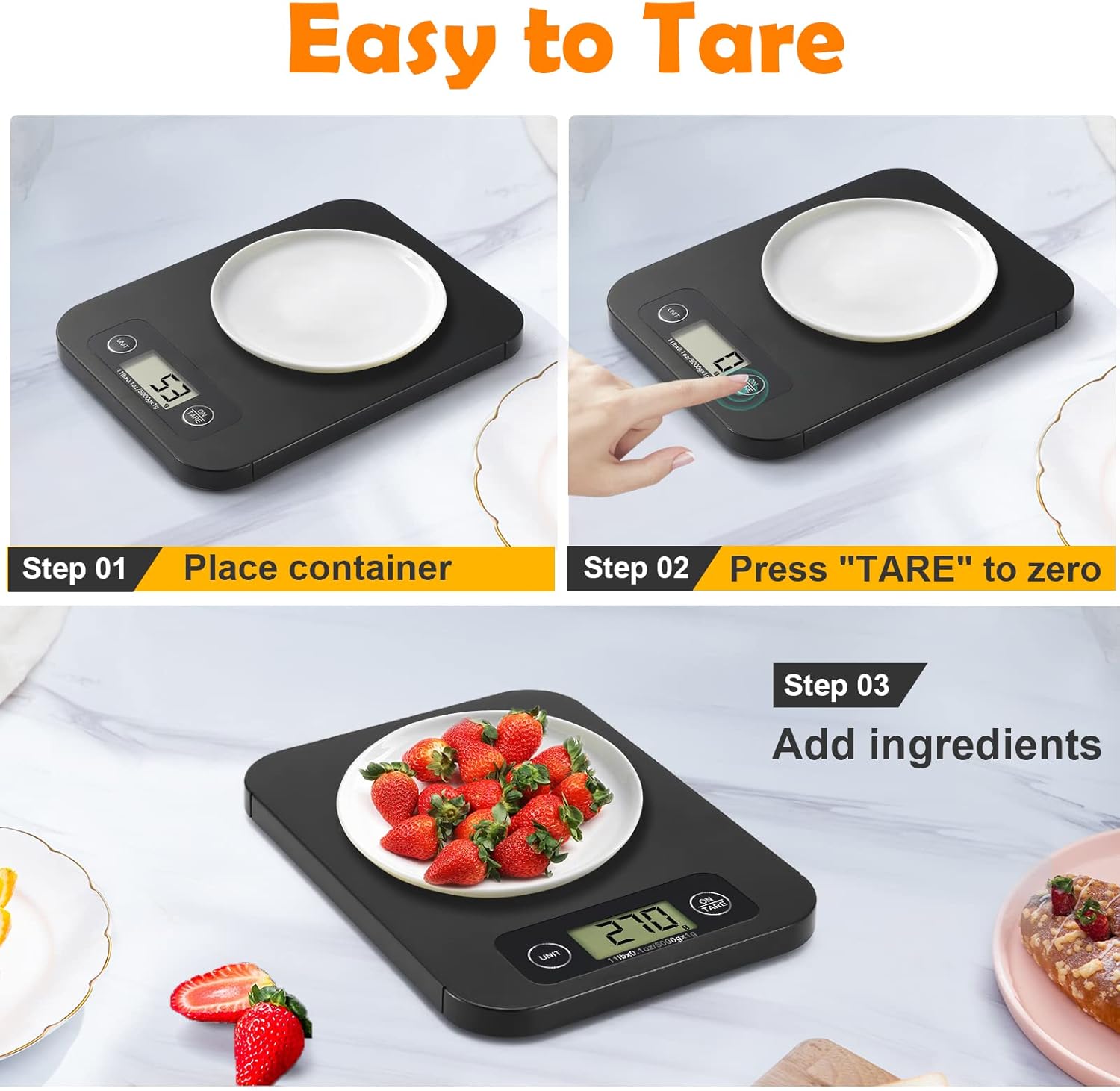 Smart Digital Food Scale with Nutritional Calculator