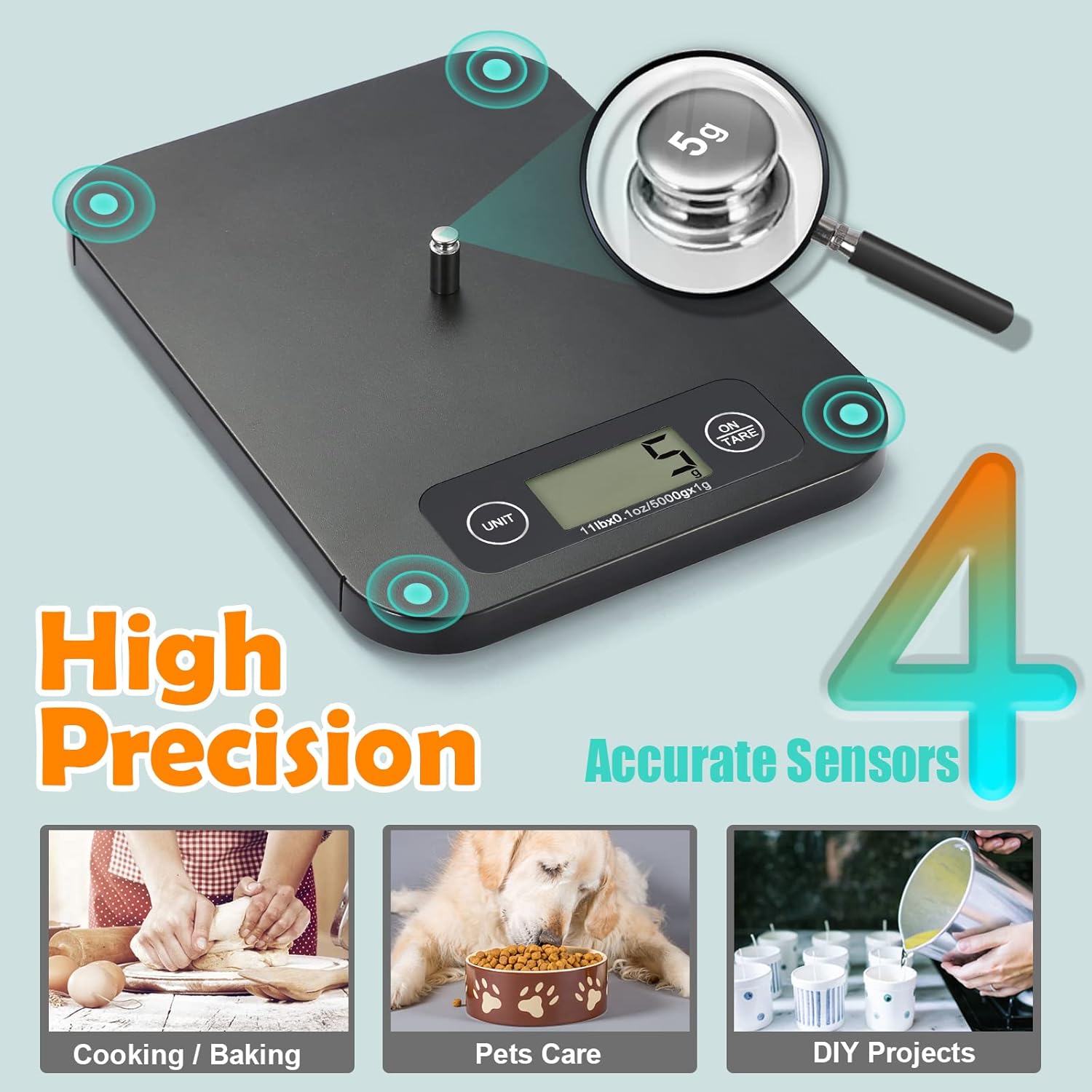 Smart Digital Food Scale with Nutritional Calculator
