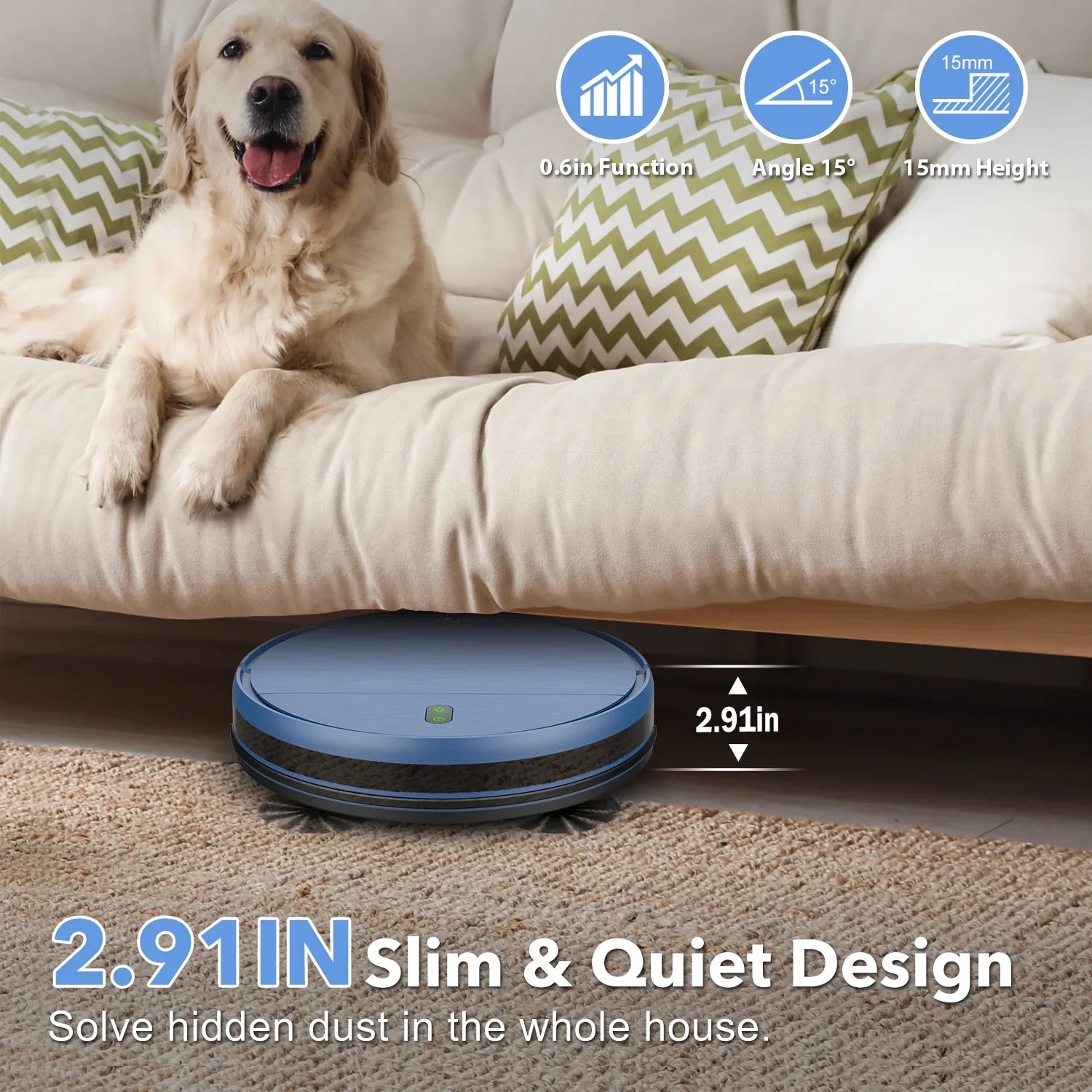Robot Vacuum Cleaner 4500Pa Smart Home Sweeper Cleaning Machine
